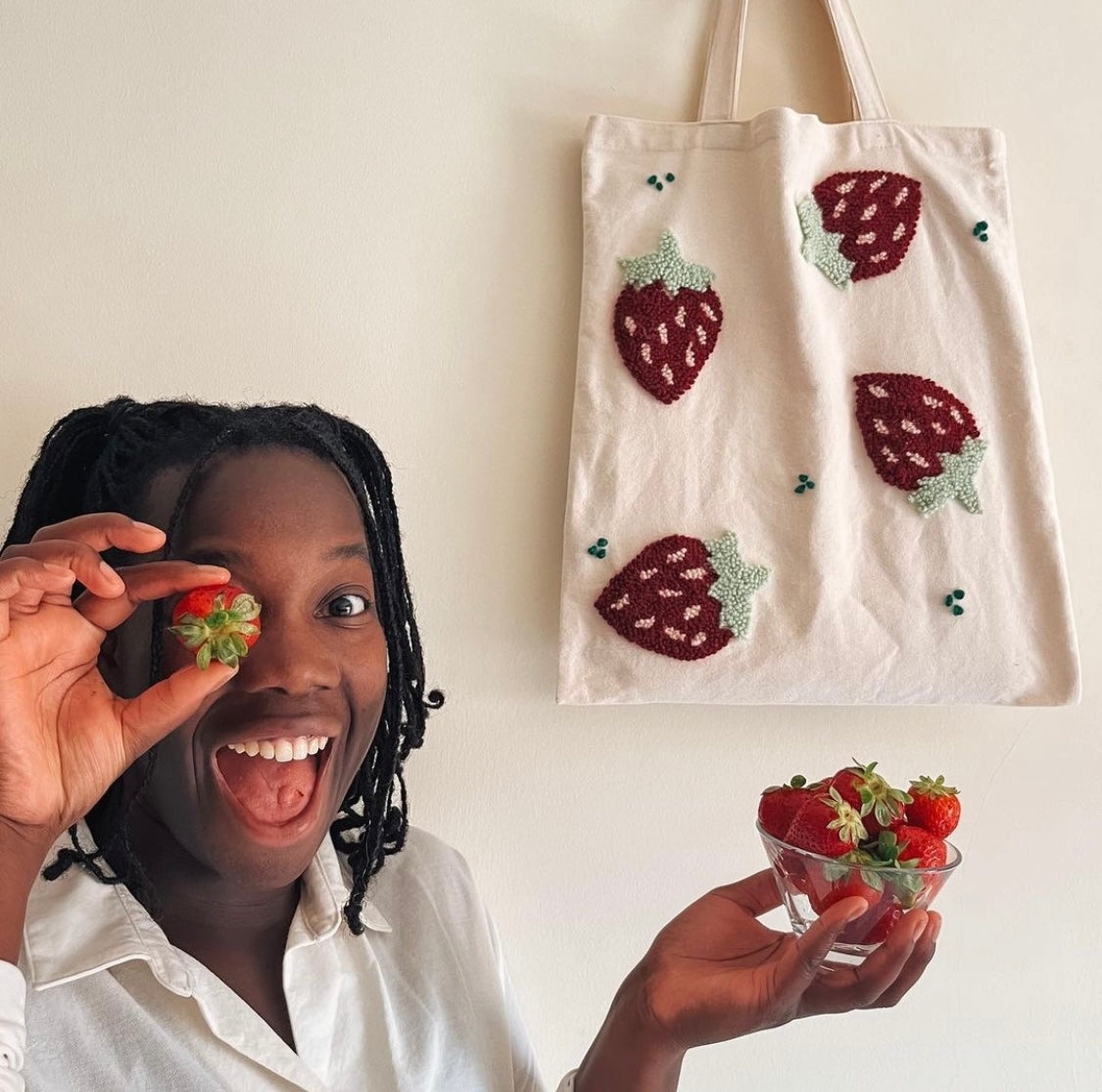 Tote Bag em Punch Needle (Crianças)