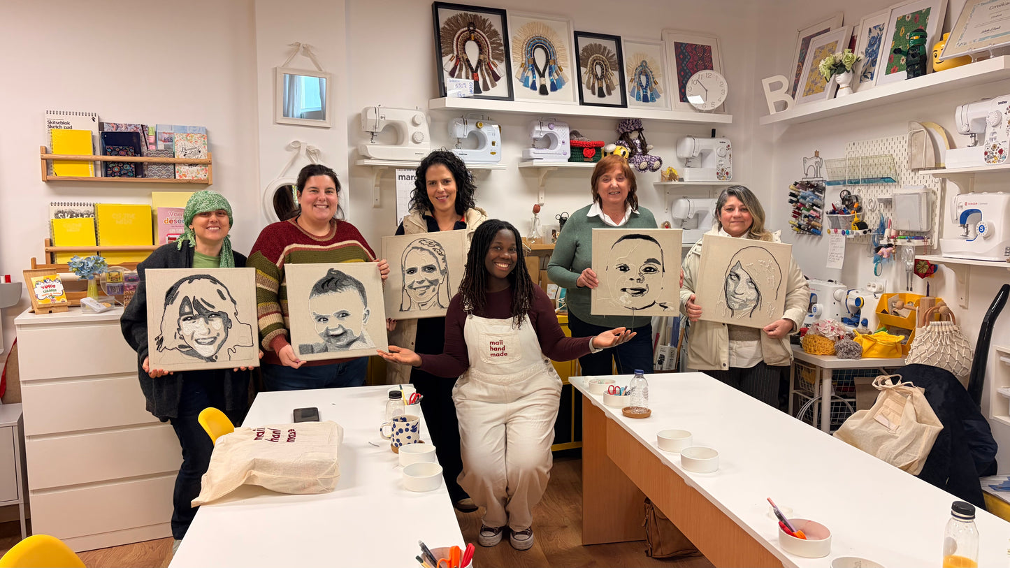 Workshop - Punch Needle Embroidered Portrait