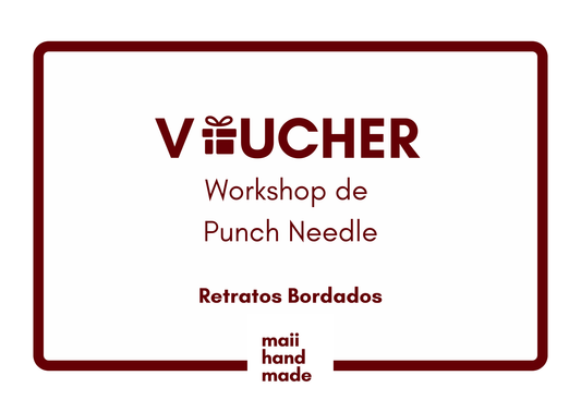 Voucher Digital: Workshop de Punch Needle - Retratos Bordados