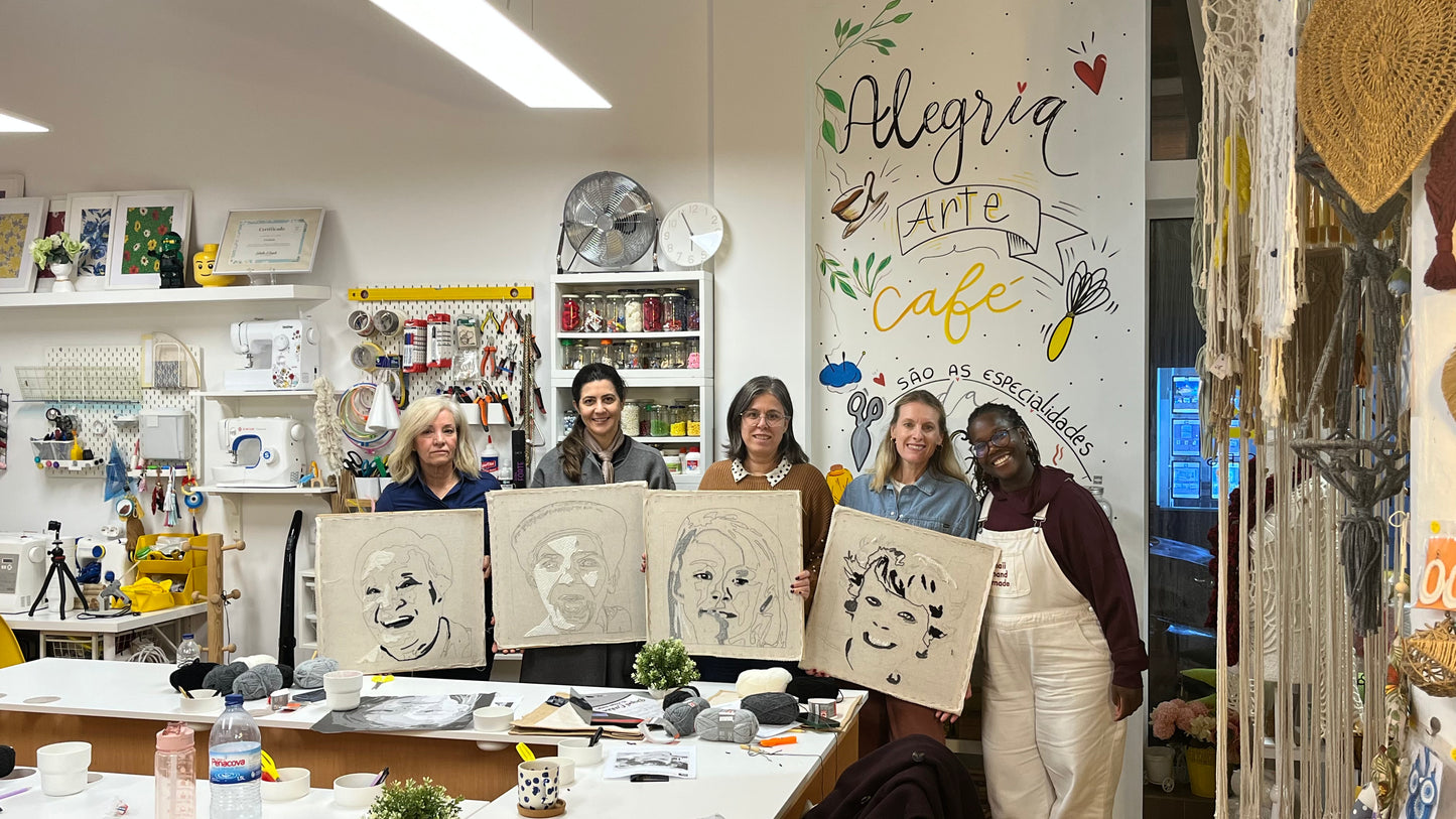 Workshop - Punch Needle Embroidered Portrait