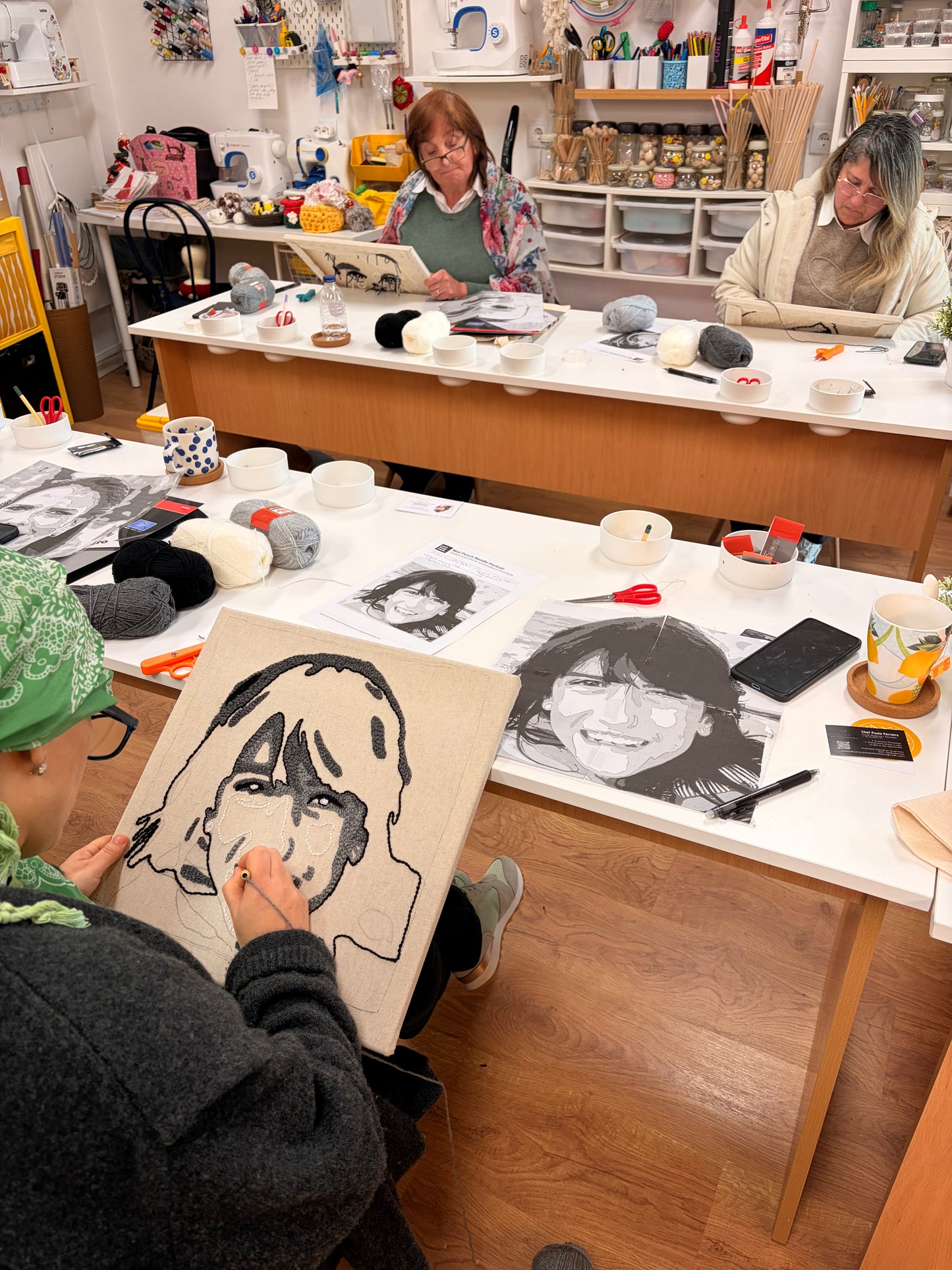 Workshop - Punch Needle Embroidered Portrait