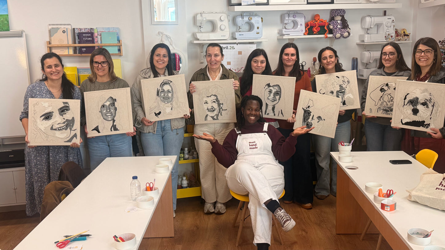Workshop - Punch Needle Embroidered Portrait