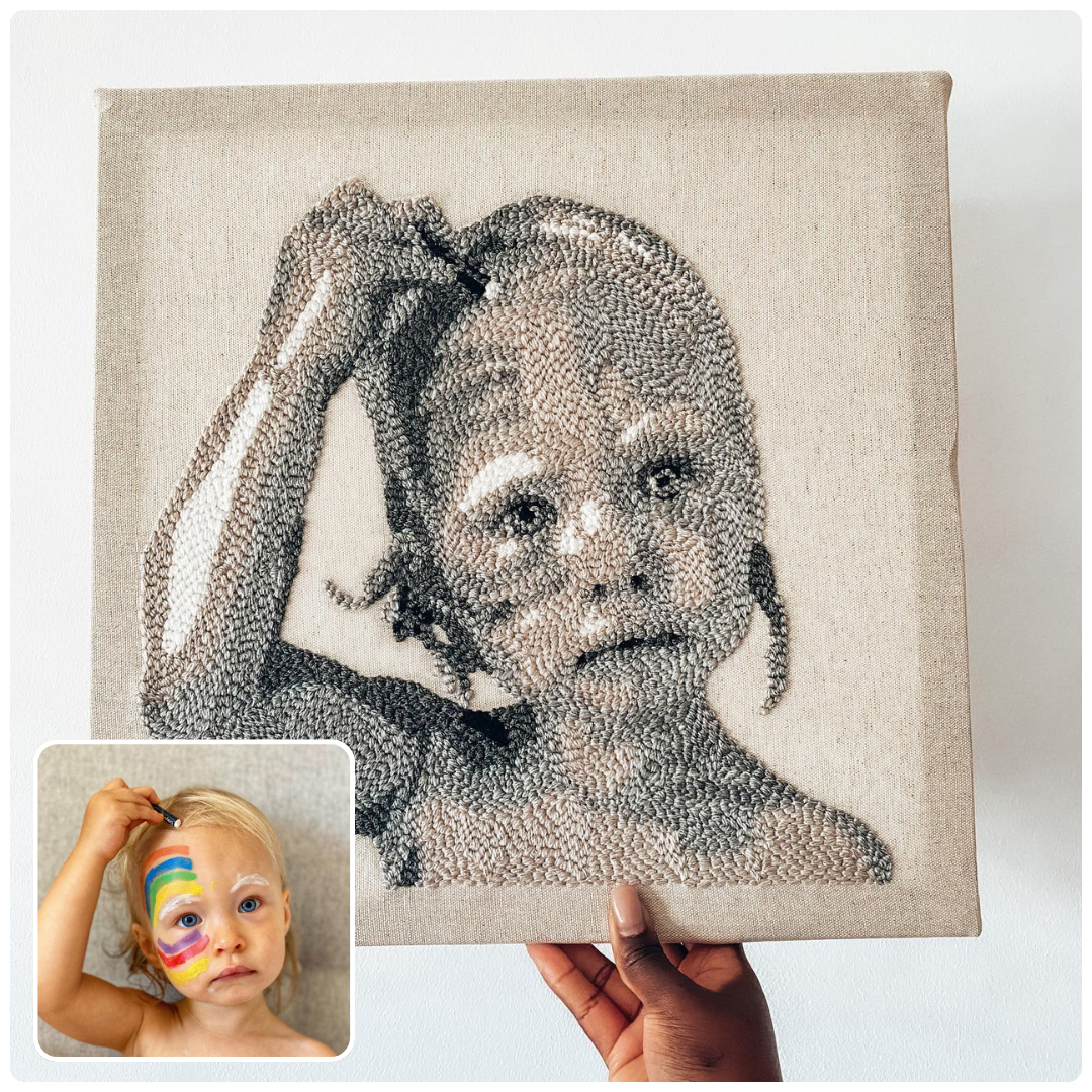 Punch Needle Portrait