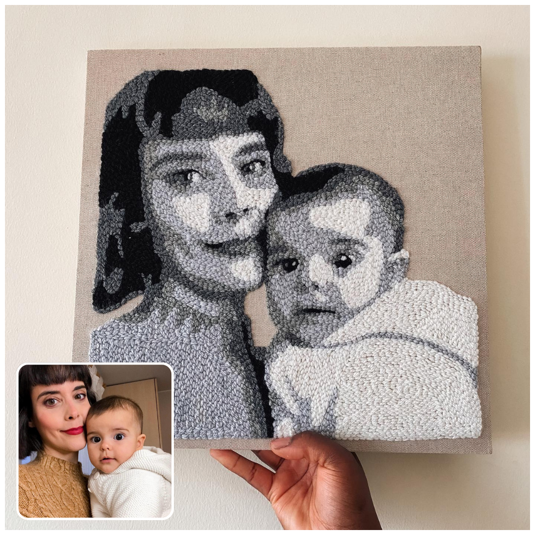 Punch Needle Portrait